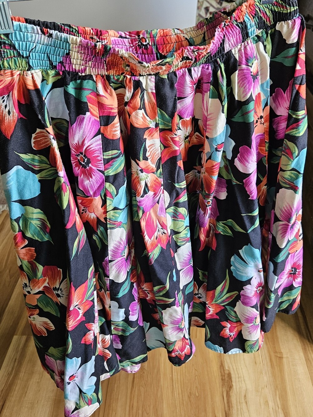 Vintage A-line Floral Skirt